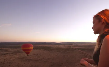 30 minute early morning hot-air balloon flight in Alice Springs