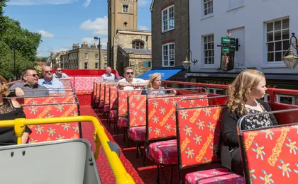 City Sightseeing hop-on hop-off bus tour of Cambridge