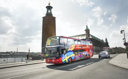 City Sightseeing hop-on hop-off bus tour of Stockholm
