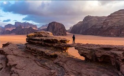 Wadi Rum desert valley private tour from Dead Sea