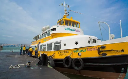Yellow boat river tour