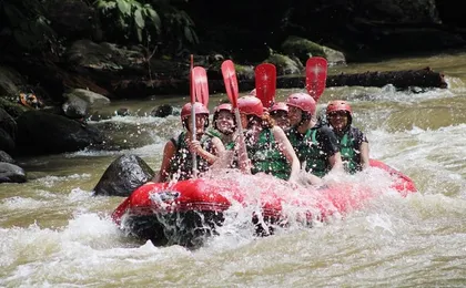 Full-Day Tour: White Water Rafting and Highlight of Ubud with All-inclusive