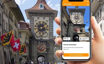 Bern exploration walking tour with smartphone game