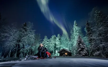 Levi Northern Lights Tour by Snowmobile