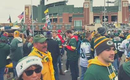 Green Bay Packers Football Game at Lambeau Field