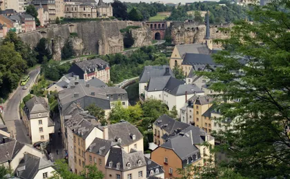 Little City Train through the city of Luxembourg