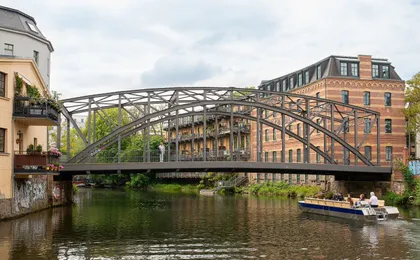 Leipzig city sightseeing cruise by motorboat