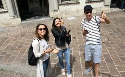 Montreux exploration walking tour with smartphone game