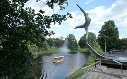 Riga by canal sightseeing boat tour