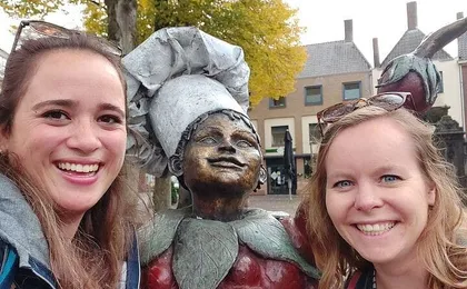 Self guided tour with interactive city game of Tiel