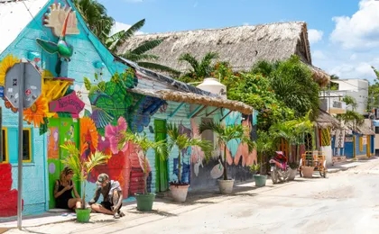 Full-day boat and golf buggy tour of Holbox Island from Chiquila
