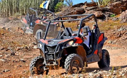 Combo catamaran sailing and off-road buggy tour