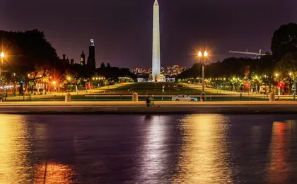 DC at dusk - night lights