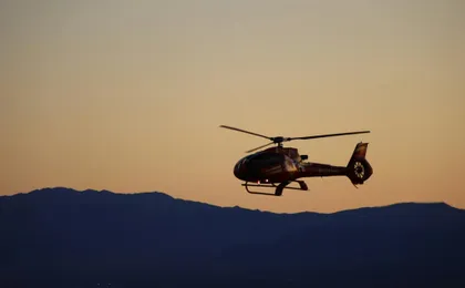 Majestic helicopter ride with sunset Hummer tour
