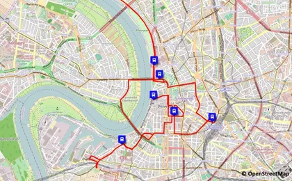 24-hour Hop On Hop Off Düsseldorf bus tour