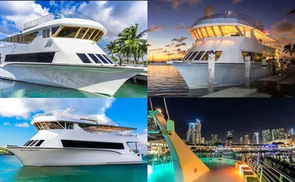 Miami boat party with free open bar and live Dj