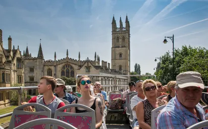 City Sightseeing hop-on hop-off bus tour of Oxford