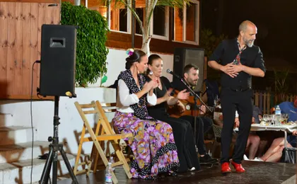 Flamenco dinner-show at a Guadalmina's restaurant