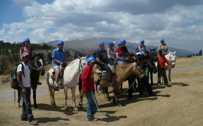 Half-day private tour riding on horseback around Cusco