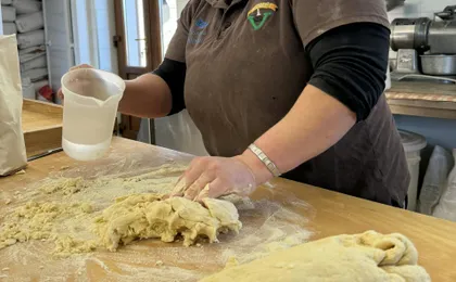 Visit to Masseria Cappella with mozzarella and bread making workshop