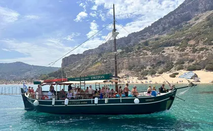 Rhodes sun and sea boat trip from Kolymbia