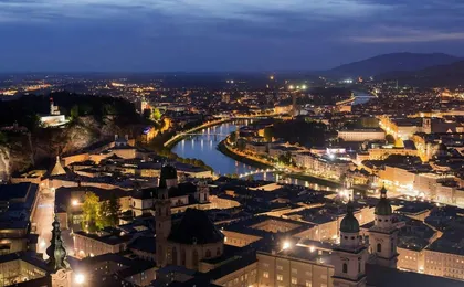 Dinner and Best of Mozart concert at historic fortress in Salzburg