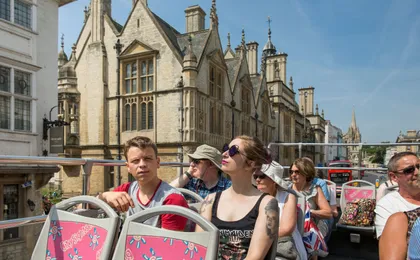 City Sightseeing hop-on hop-off bus tour of Oxford