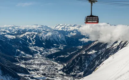 Geneva to Chamonix bus transfer with cable car and mountain train