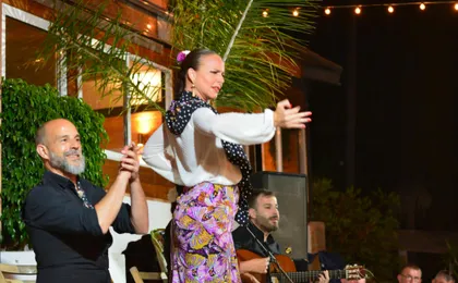 Flamenco dinner-show at a Guadalmina's restaurant