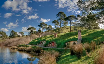 Rotorua to Auckland via Hobbiton movie set with lunch