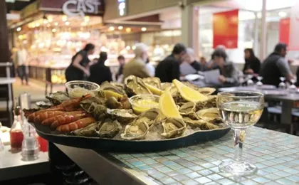 Food Tour of the Paul Bocuse market place in Lyon