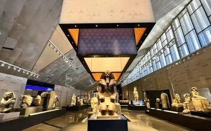 Grand Egyptian Museum and Giza Pyramids by plane from Sharm