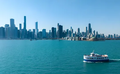Skyline Lake boat tour from Navy Pier