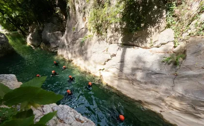 Family outdoor adventure experience in Aladdin's Canyon