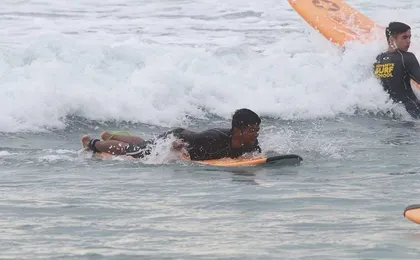 Surfing in Unawatuna