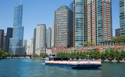 Architecture cruise on the Chicago River from Michigan Ave