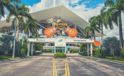 Miami Dolphins football game ticket at Hard Rock Stadium