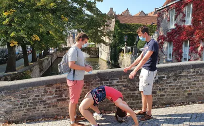 Self guided tour with interactive city game of Bruges