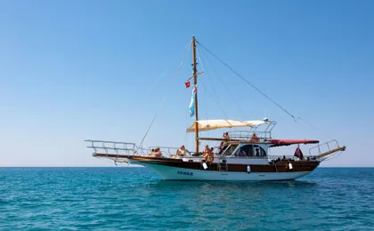Adults-only Gulet cruise with lunch, drinks and optional transfers from Side