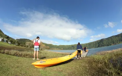 Sete Cidades kayak and bike tour