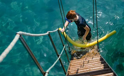 Boat trip from Corfu to Sivota with local lunch, Blue Lagoon and optional transfers