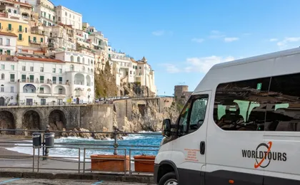 Sorrento, Positano and Amalfi shared tour from Naples with light lunch