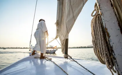 Sunset Cruise by Traditional Felucca with Luxor Temple by Night