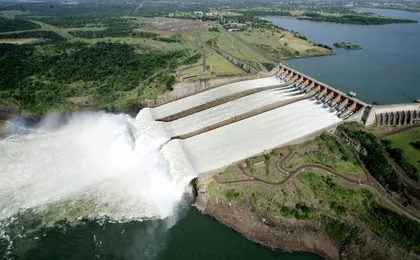 Itaipu hydroelectric dam panoramic tour