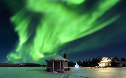 TUI snowmobile adventure by night