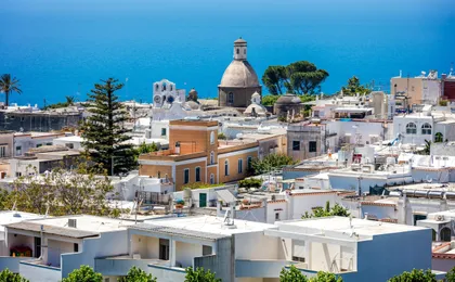 Capri and Anacapri from Amalfi Coast