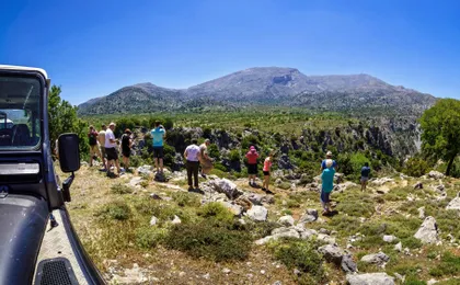 4x4 off-road tour of Crete’s mountains with taverna lunch