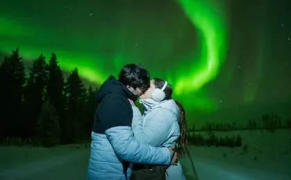Guaranteed northern lights expedition with photographer from Levi