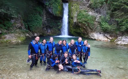 Canyoning experience in Bled