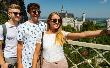 Neuschwanstein, Linderhof, and Oberammergau from Munich